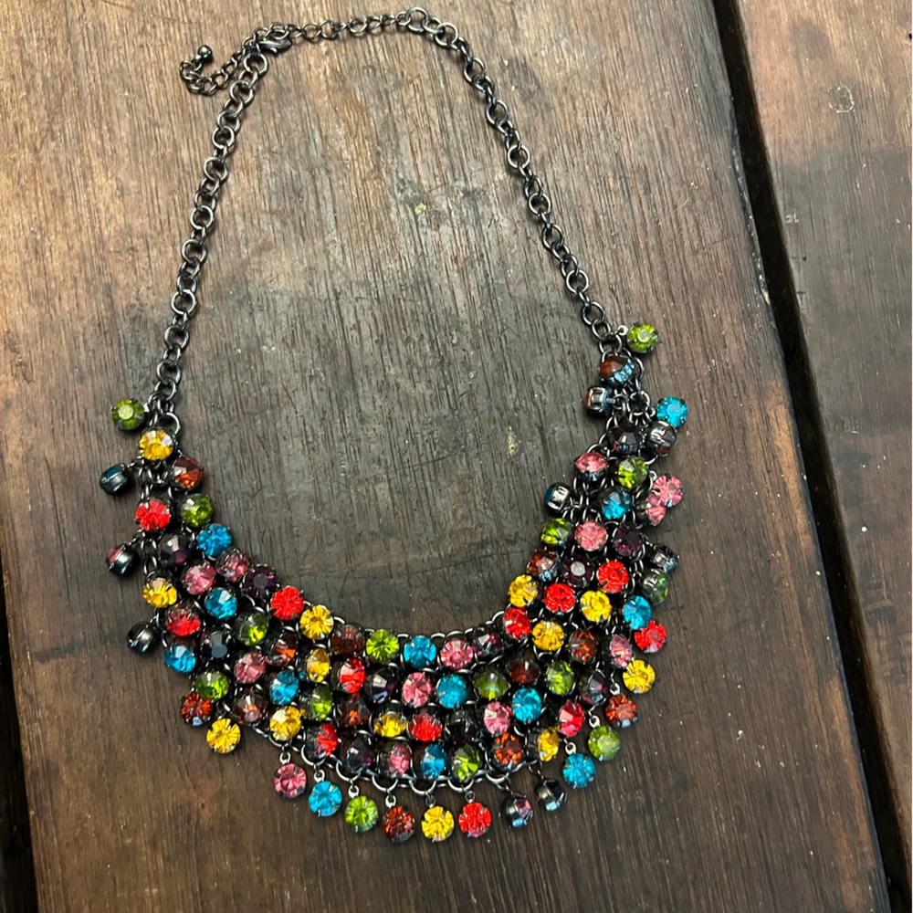 Multicolor Statement Necklace - image 1